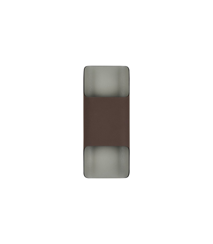 Waterloo Wall Lamp 125 x 305mm Even Open Curve Shade 2 x 6.5W LED 3000K 900lm IP65 Cacao -4