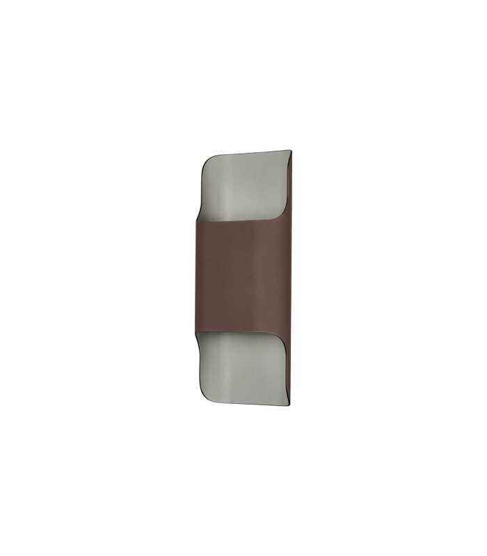 Waterloo Wall Lamp 125 x 305mm Even Open Curve Shade 2 x 6.5W LED 3000K 900lm IP65 Cacao -8