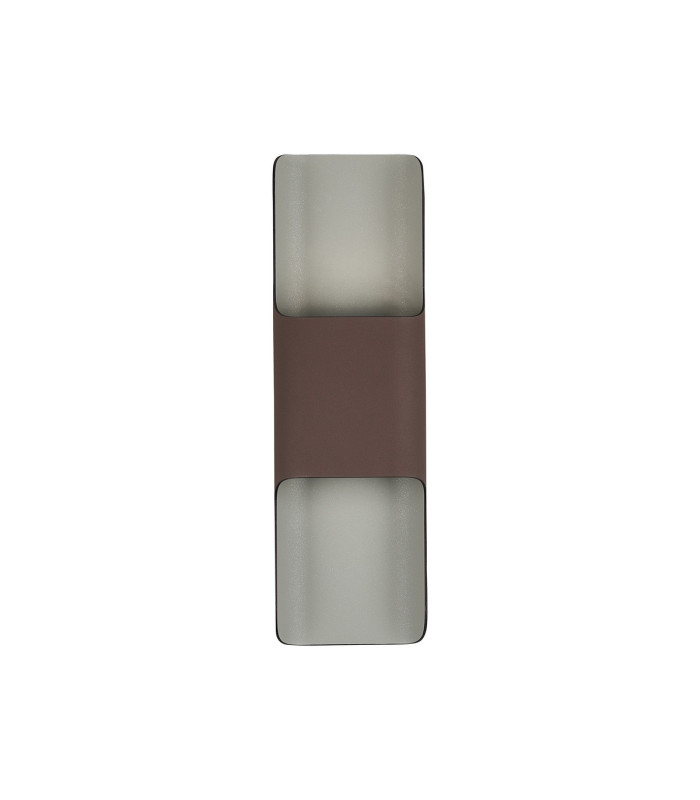 Waterloo Wall Lamp 125 x 403mm Even Open Curve Shade 2 x 6.5W LED 3000K 900lm IP65 Cacao -4