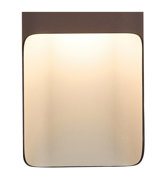 Waterloo Wall Lamp 125 x 403mm Even Open Curve Shade 2 x 6.5W LED 3000K 900lm IP65 Cacao -6