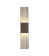 Waterloo Wall Lamp 125 x 670mm Even Open Curve Shade 2 x 6.5W LED 3000K 900lm IP65 Cacao -1