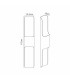Waterloo Wall Lamp 125 x 670mm Even Open Curve Shade 2 x 6.5W LED 3000K 900lm IP65 Cacao -2
