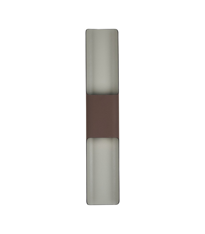 Waterloo Wall Lamp 125 x 670mm Even Open Curve Shade 2 x 6.5W LED 3000K 900lm IP65 Cacao -4