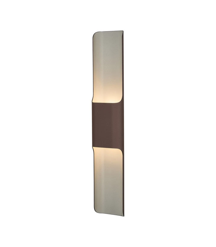 Waterloo Wall Lamp 125 x 670mm Even Open Curve Shade 2 x 6.5W LED 3000K 900lm IP65 Cacao -5