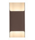 Waterloo Wall Lamp 125 x 670mm Even Open Curve Shade 2 x 6.5W LED 3000K 900lm IP65 Cacao -6