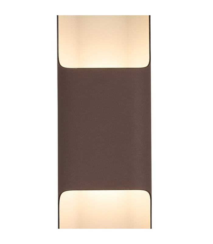 Waterloo Wall Lamp 125 x 670mm Even Open Curve Shade 2 x 6.5W LED 3000K 900lm IP65 Cacao -6