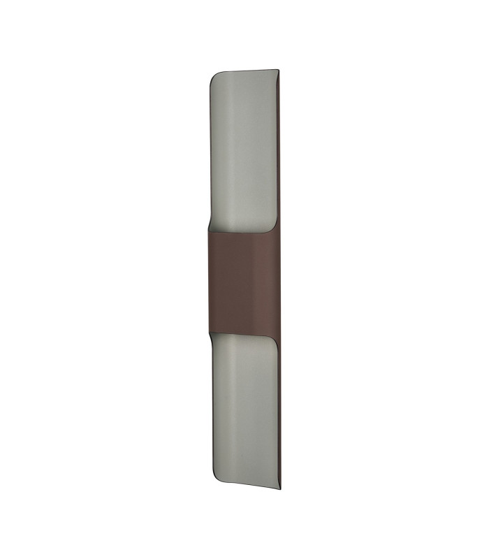 Waterloo Wall Lamp 125 x 670mm Even Open Curve Shade 2 x 6.5W LED 3000K 900lm IP65 Cacao -9