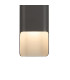 Waterloo Wall Lamp 125 x 508mm Offset Open Curve Shade 2 x 6.5W LED 3000K 900lm IP65 Anthracite -8