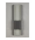Waterloo Wall Lamp 125 x 508mm Offset Open Curve Shade 2 x 6.5W LED 3000K 900lm IP65 Anthracite -10