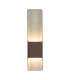 Waterloo Wall Lamp 125 x 508mm Offset Open Curve Shade 2 x 6.5W LED 3000K 900lm IP65 Cacao -1