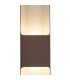 Waterloo Wall Lamp 125 x 508mm Offset Open Curve Shade 2 x 6.5W LED 3000K 900lm IP65 Cacao -7