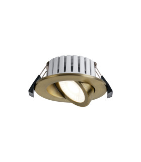 Copake 7W Triac Dimmable CCT LED Fire Rated Adjustable Downlight Antique Brass Cut Out: 70mm 700lm 60° DRIVER INC. IP65 -1