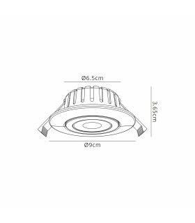 Copake 7W Triac Dimmable CCT LED Fire Rated Adjustable Downlight Antique Brass Cut Out: 70mm 700lm 60° DRIVER INC. IP65 -2