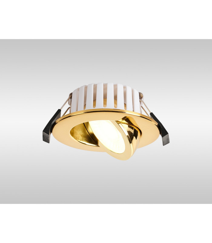 Copake 7W Triac Dimmable CCT LED Fire Rated Adjustable Downlight Brass Cut Out: 70mm 700lm 60° DRIVER INC. IP65 -3