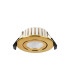 Copake 7W Triac Dimmable CCT LED Fire Rated Adjustable Downlight Brass Cut Out: 70mm 700lm 60° DRIVER INC. IP65 -9