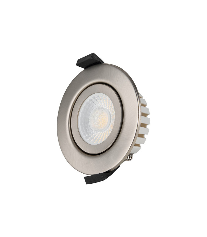 Copake 7W Triac Dimmable CCT LED Fire Rated Adjustable Downlight Brushed Nickel Cut Out: 70mm 700lm 60° DRIVER INC IP65 -5