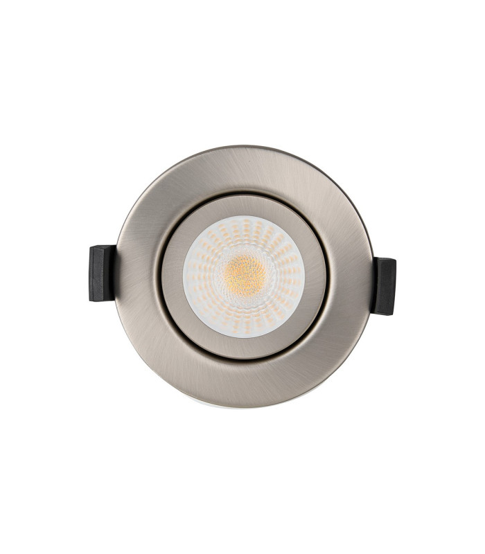 Copake 7W Triac Dimmable CCT LED Fire Rated Adjustable Downlight Brushed Nickel Cut Out: 70mm 700lm 60° DRIVER INC IP65 -11