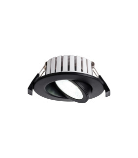 Copake 7W Triac Dimmable CCT LED Fire Rated Adjustable Downlight Matt Black Cut Out: 70mm 700lm 60° DRIVER INC. IP65 -1