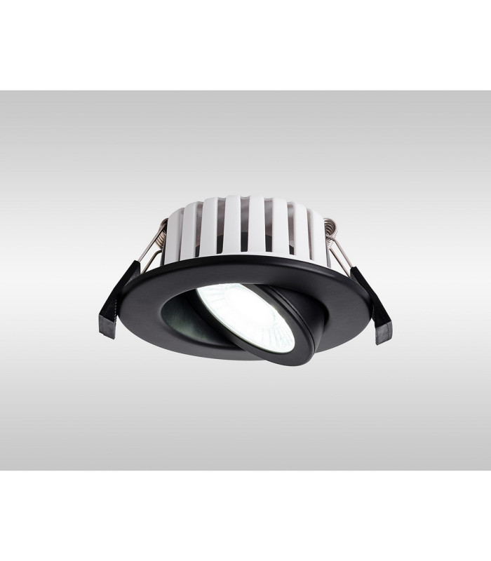 Copake 7W Triac Dimmable CCT LED Fire Rated Adjustable Downlight Matt Black Cut Out: 70mm 700lm 60° DRIVER INC. IP65 -3