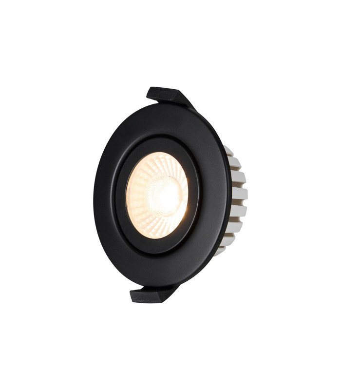 Copake 7W Triac Dimmable CCT LED Fire Rated Adjustable Downlight Matt Black Cut Out: 70mm 700lm 60° DRIVER INC. IP65 -4