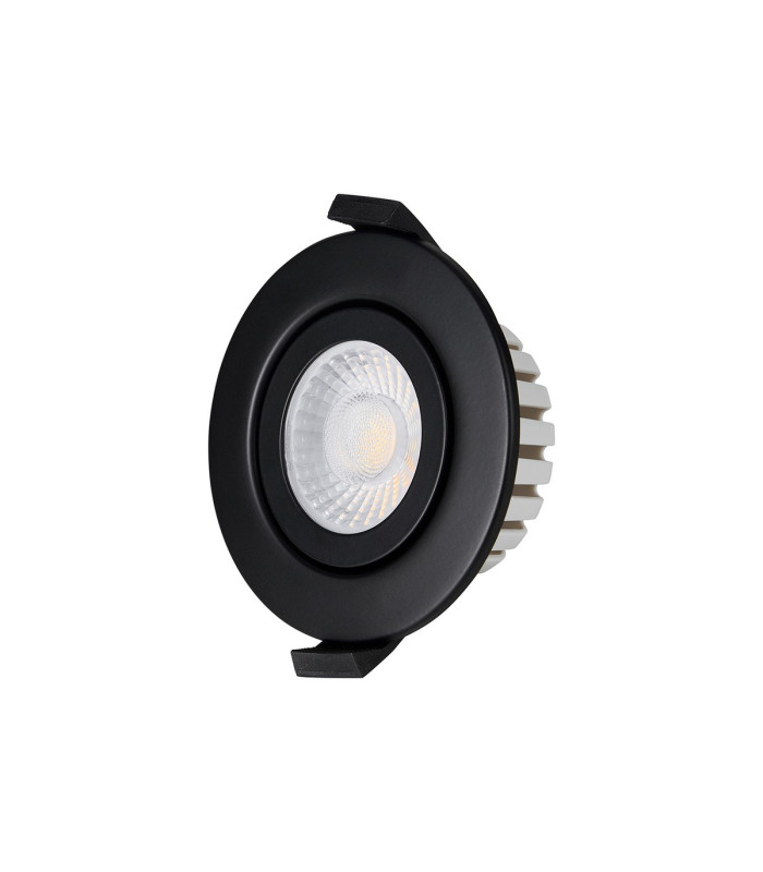 Copake 7W Triac Dimmable CCT LED Fire Rated Adjustable Downlight Matt Black Cut Out: 70mm 700lm 60° DRIVER INC. IP65 -5