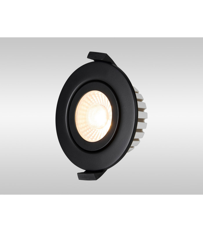 Copake 7W Triac Dimmable CCT LED Fire Rated Adjustable Downlight Matt Black Cut Out: 70mm 700lm 60° DRIVER INC. IP65 -13