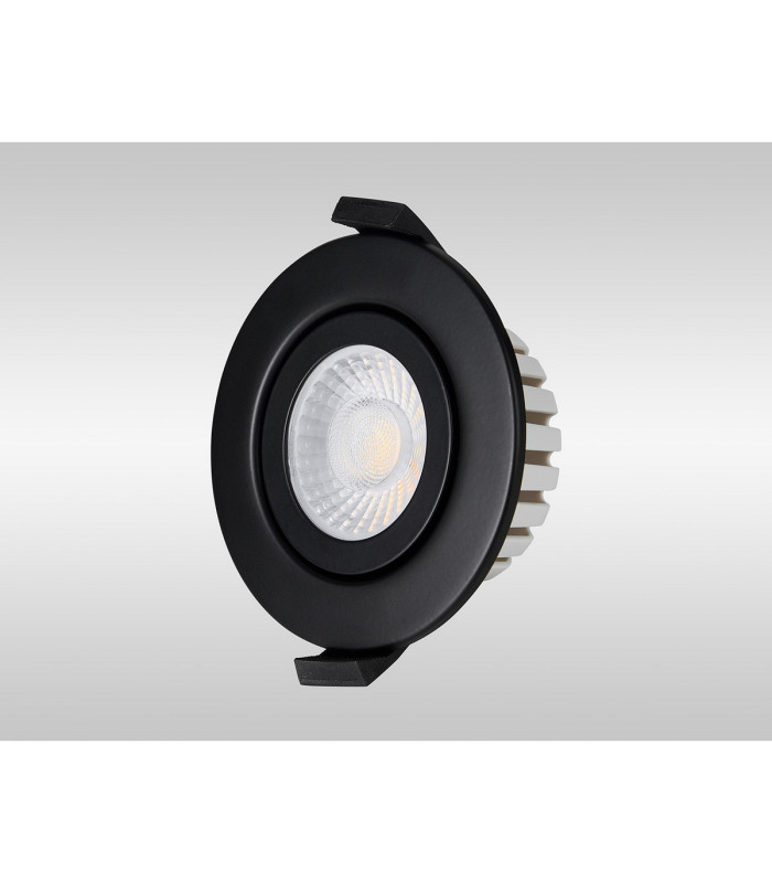 Copake 7W Triac Dimmable CCT LED Fire Rated Adjustable Downlight Matt Black Cut Out: 70mm 700lm 60° DRIVER INC. IP65 -14