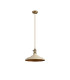 Moravia 35cm 1 Light Braided Pendant Round Tiered Metal Shade Antique Brass/Golden Brown/Beige/Gold-5
