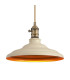 Moravia 35cm 1 Light Braided Pendant Round Tiered Metal Shade Antique Brass/Golden Brown/Beige/Gold-7