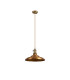 Moravia 35cm 1 Light Braided Pendant Round Tiered Metal Shade Antique Brass/Golden Brown/Brass/Gold-5
