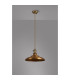 Moravia 35cm 1 Light Braided Pendant Round Tiered Metal Shade Antique Brass/Golden Brown/Brass/Gold-8