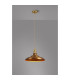 Moravia 35cm 1 Light Braided Pendant Round Tiered Metal Shade Brass/Pale Gold/Brass/Gold-3