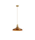 Moravia 35cm 1 Light Braided Pendant Round Tiered Metal Shade Brass/Pale Gold/Brass/Gold-4