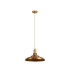 Moravia 35cm 1 Light Braided Pendant Round Tiered Metal Shade Brass/Pale Gold/Brass/Gold-5