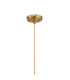 Moravia 35cm 1 Light Braided Pendant Round Tiered Metal Shade Brass/Pale Gold/Brass/Gold-6