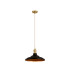 Moravia 35cm 1 Light Braided Pendant Round Tiered Metal Shade Brass/Pale Gold/Matt Black/Gold-4