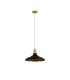 Moravia 35cm 1 Light Braided Pendant Round Tiered Metal Shade Brass/Pale Gold/Matt Black/Gold-5