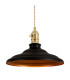 Moravia 35cm 1 Light Braided Pendant Round Tiered Metal Shade Brass/Pale Gold/Matt Black/Gold-7