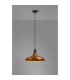 Moravia 35cm 1 Light Braided Pendant Round Tiered Metal Shade Satin Black/Black/Brass/Gold-3