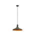 Moravia 35cm 1 Light Braided Pendant Round Tiered Metal Shade Satin Black/Black/Polished Grey/Gold-4