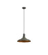 Moravia 35cm 1 Light Braided Pendant Round Tiered Metal Shade Satin Black/Black/Polished Grey/Gold-5