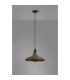 Moravia 35cm 1 Light Braided Pendant Round Tiered Metal Shade Satin Black/Black/Polished Grey/Gold-8