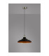 Moravia 35cm 1 Light Knurled Pendant Round Tiered Metal Shade Antique Brass/Black/Matt Black/Gold-3