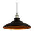 Moravia 35cm 1 Light Knurled Pendant Round Tiered Metal Shade Antique Brass/Black/Matt Black/Gold-7