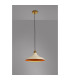 Moravia 35cm 1 Light Knurled Pendant Round Tiered Metal Shade Gilt Bronze/Black/Beige/Gold-3
