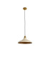 Moravia 35cm 1 Light Knurled Pendant Round Tiered Metal Shade Gilt Bronze/Black/Beige/Gold-5