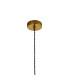 Moravia 35cm 1 Light Knurled Pendant Round Tiered Metal Shade Gilt Bronze/Black/Beige/Gold-6