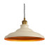 Moravia 35cm 1 Light Knurled Pendant Round Tiered Metal Shade Gilt Bronze/Black/Beige/Gold-7