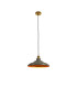 Moravia 35cm 1 Light Knurled Pendant Round Tiered Metal Shade Gilt Bronze/Black/Polished Grey/Gold-4