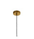 Moravia 35cm 1 Light Knurled Pendant Round Tiered Metal Shade Gilt Bronze/Black/Polished Grey/Gold-6